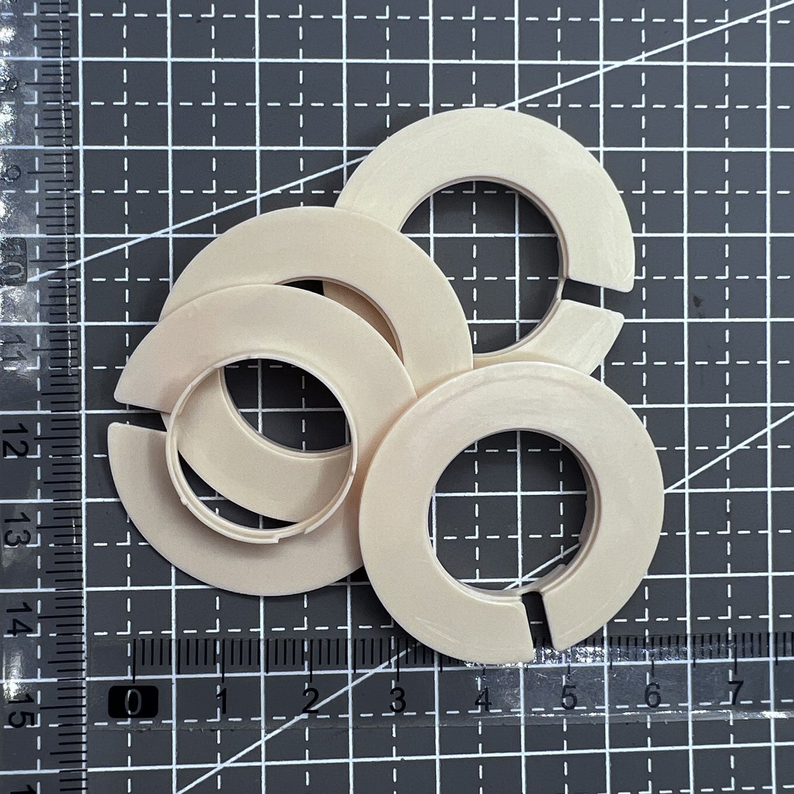 2-pack spacer fixing rings for ETA 255.411 watch movement, precise fit accessory