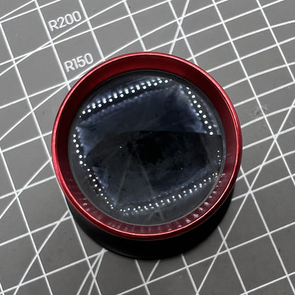 Horotec MSA00.032-2.5 eyeglass loupe with 4x magnification, 25mm lens, aluminum ring for precise watch repair.