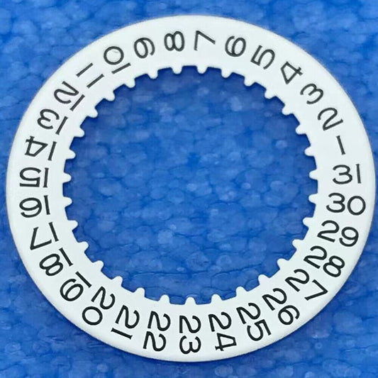 Replacement white date disk wheel for RLX 3135 watch movement, compatible with multiple models.