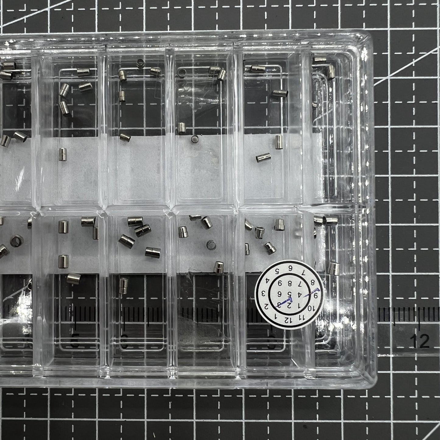 90er Set Uhrenkrone Rohr Messing 18 Größen Formen 1 oder 2 Stufen 628BCT