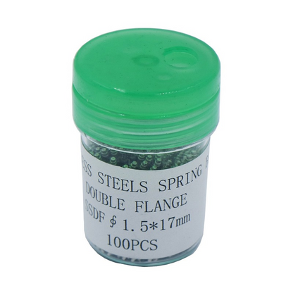 Lot de 100 goupilles à ressort en acier inoxydable pour bracelet de montre de 8 à 25 mm