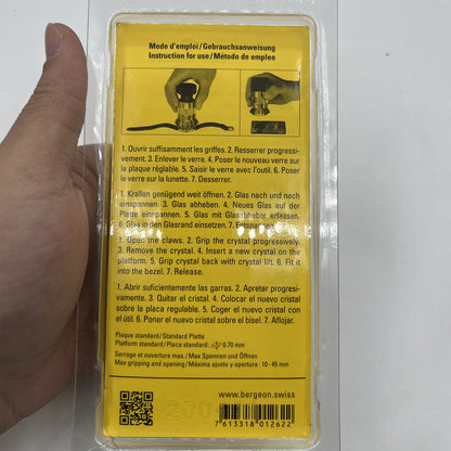 Bergeon 4266 adjustable watch crystal remover tool for 10-45mm crystals, precision accessory for watch repair