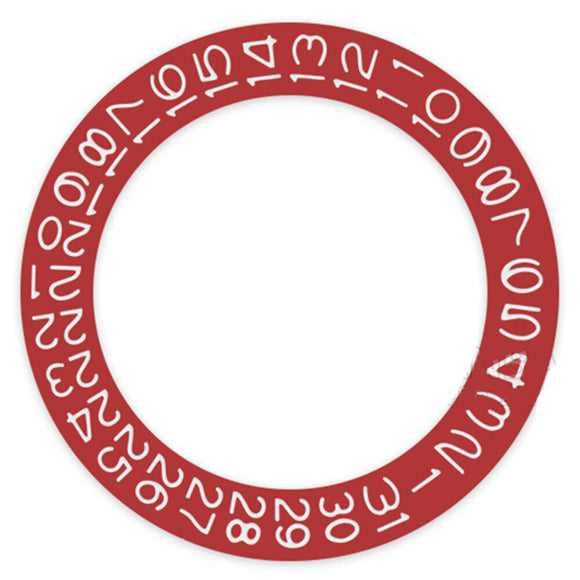 Red Background White Font Disk Date Wheel Datedisk for Seiko NH35 NH36