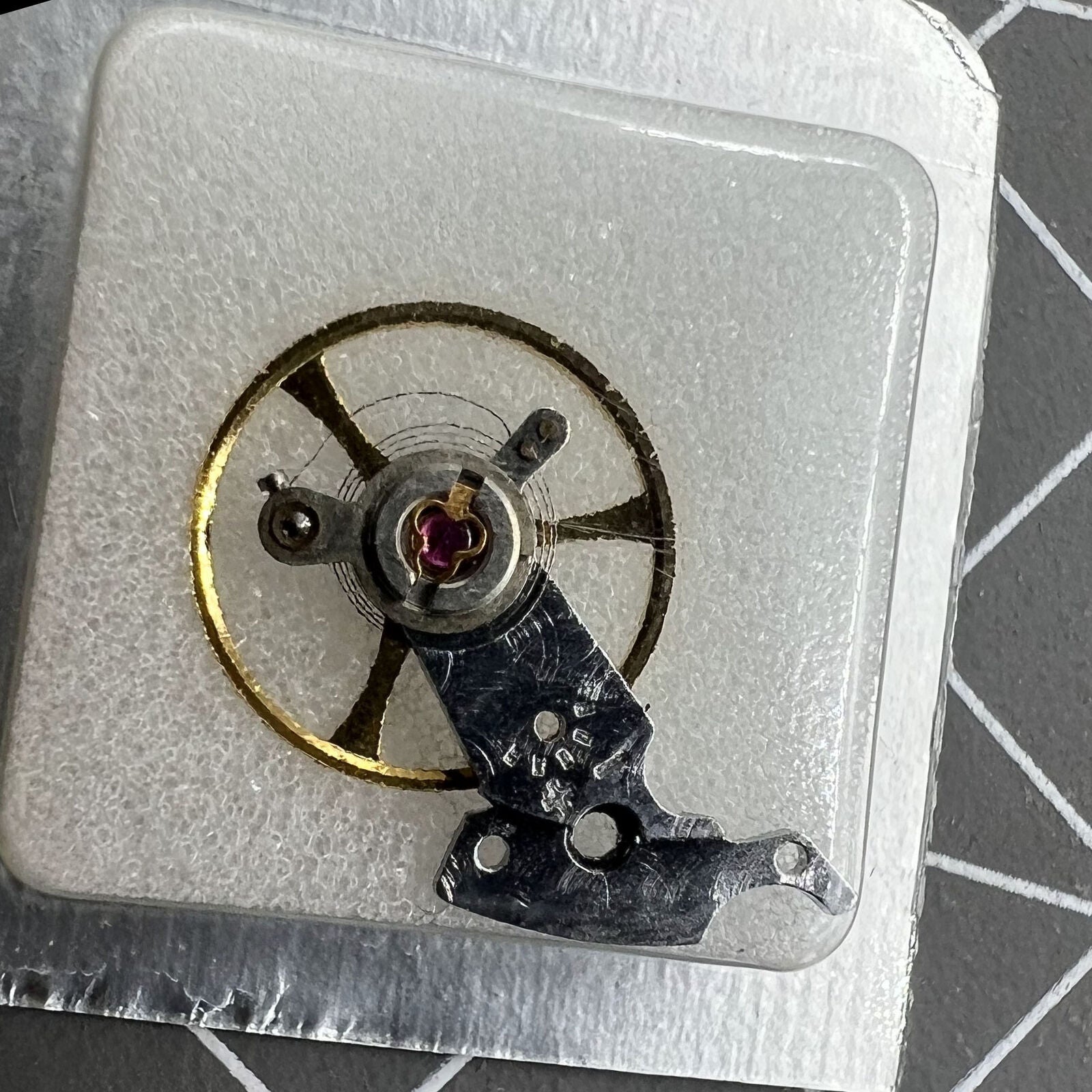 Balance wheel with splint for SHANGHAI watch movement 2824, 2836, 2834 precision repair part.