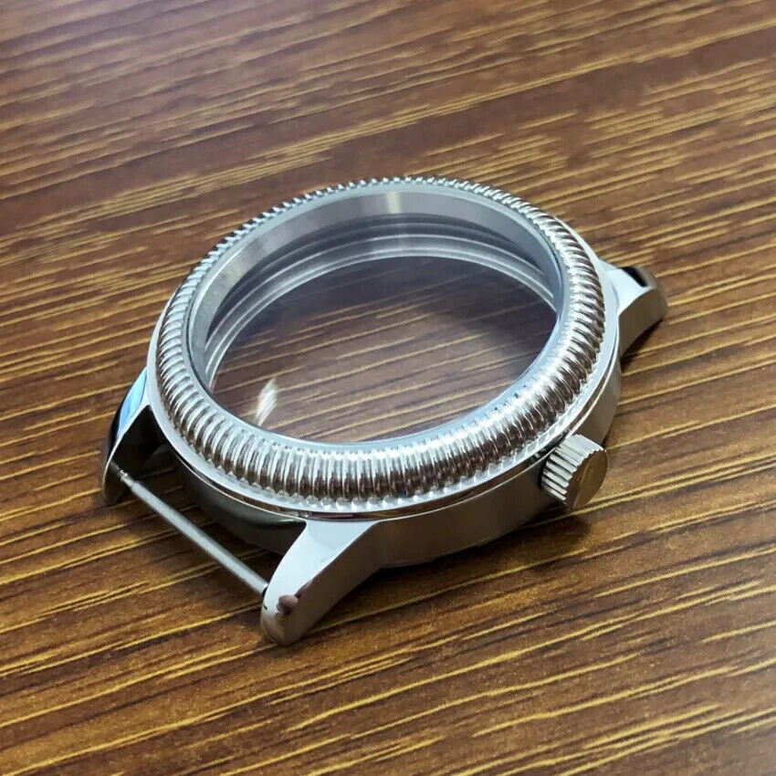 316L stainless steel 44mm watch case, compatible with ETA 6497/6498 & ST3600/3621 movements.