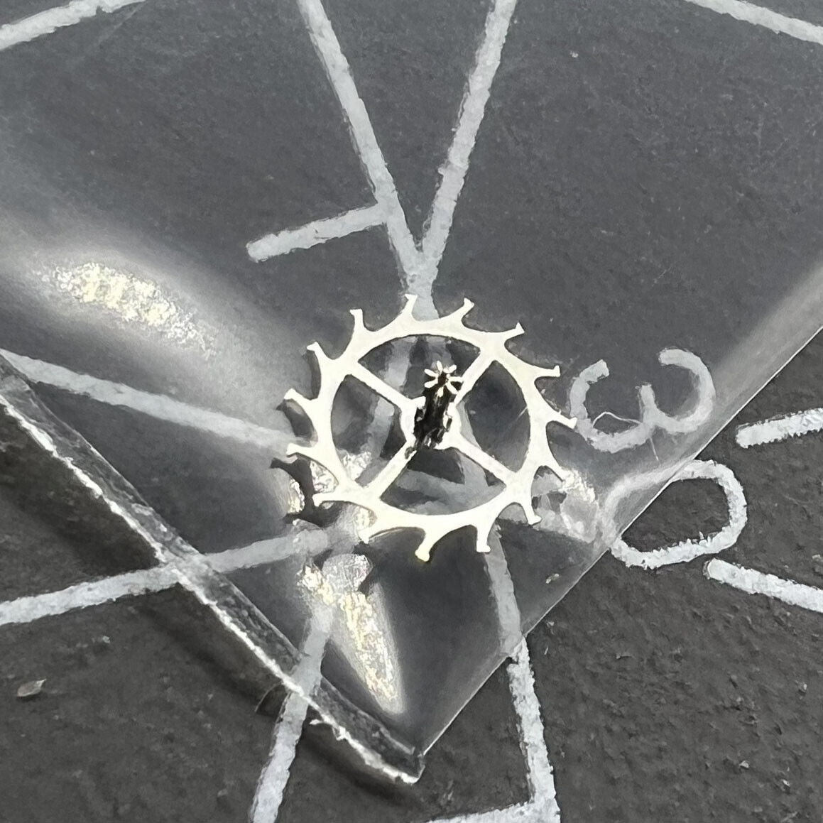 Pallet fork and escape wheel set for NH35 NH36 watch movement by Generic, precise mechanical components.