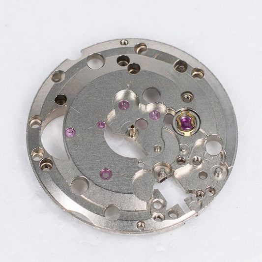 Silver main wheel bridge for ETA2660 and ETA2661 watch movements, precision disassembled part.