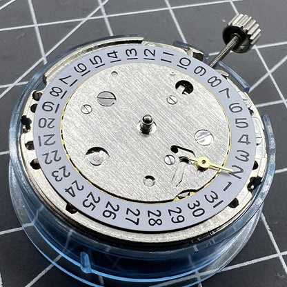 Tianjin Seagull T17 ST1731 watch movement with 2 hands, small second, and single calendar feature.