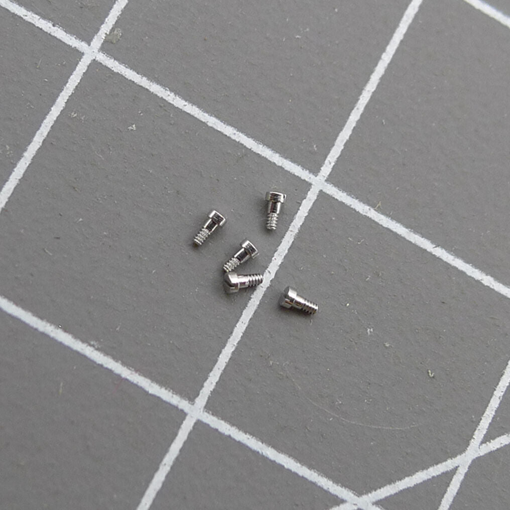 1. Set of 3 RLX 3135 hairspring bridle screws for precise watch movement repair.  