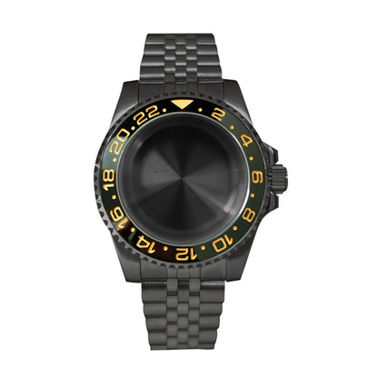 Boîtier de montre en verre saphir 40 mm pour mouvement NH35/NH36, boîtier modifié