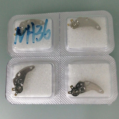 Precision watch balance wheel splint for NH35 NH36 movement, ensuring accurate timekeeping.