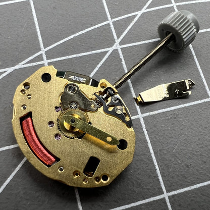 ETA 976.001 quartz watch movement with 2 hands, offering accurate timekeeping for watch repairs and upgrades.