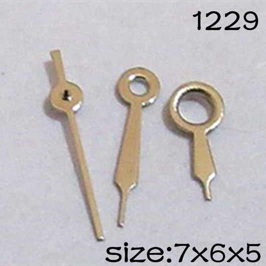 Silbernes Uhrzeiger-Set für Miyota 2035 Uhrwerk, Länge 7 mm/6 mm/5 mm, Nr. 1229