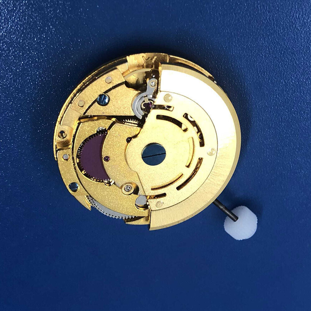 MINGZHU 2813 DG2813 automatic gold watch movement featuring 3 hands for accurate timekeeping.