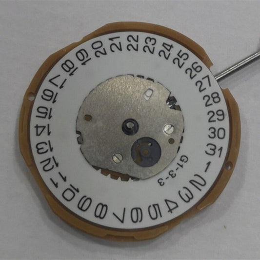 Miyota GM15 Japan quartz movement with date display at 3 o'clock, precision timekeeping.