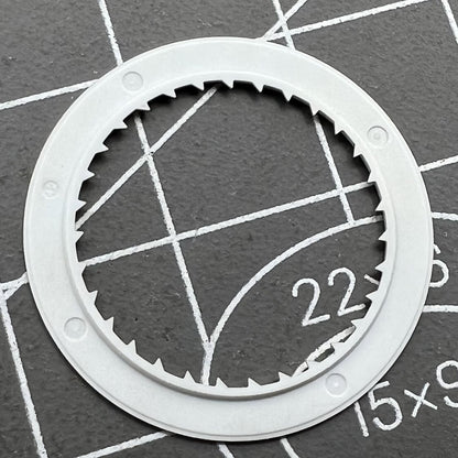Vintage numeral font golden date wheel for Miyota 8215 watch movement, ideal for precise date display.