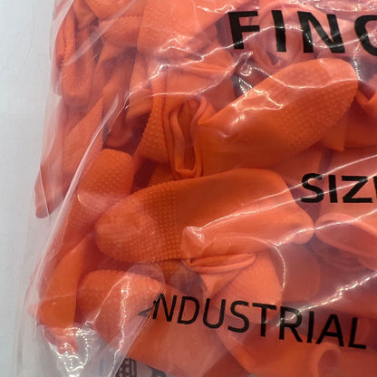 Non-slip natural rubber latex finger cots set, 100/250pcs for hand protection and precision work.