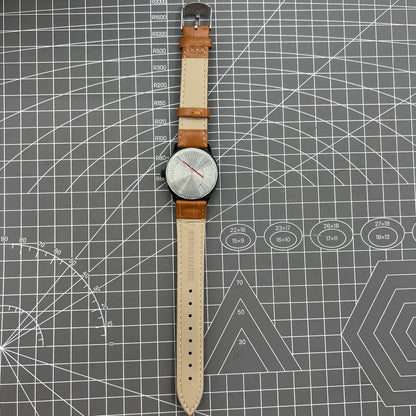 34mm Shanghai Factory manual watch with black dial, 19 jewels, shock-resistant, classic mechanical design.