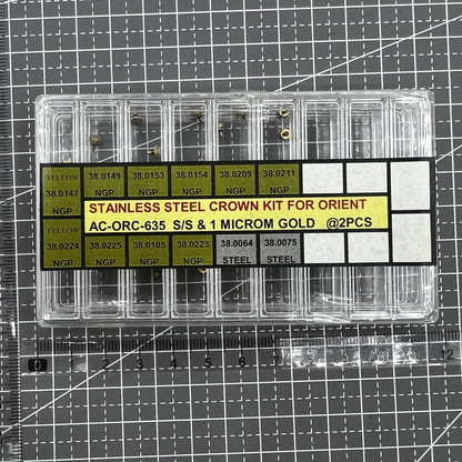 24 Teiliges Sortiment Armbanduhrenkronen Aus Edelstahl Gold Für Orient Uhren