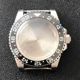 316L Stainless Steel Watch Case SUB Convex Sapphire Glass 40mm For NH35/NH36
