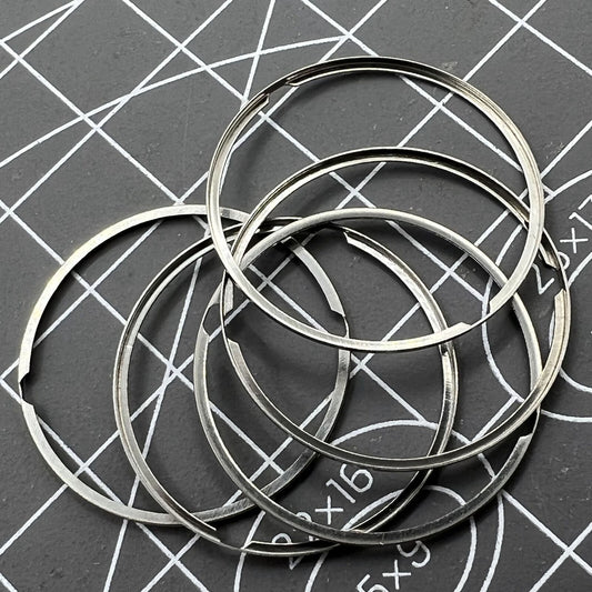 Steel watch dial mount spacer ring for ETA 2824/2836/2846 movements, precise fit.