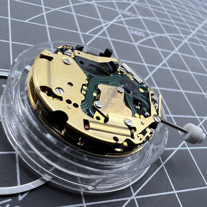 ISA 8171 Quartz Movement Date at 4 White Disk 6 Hands Swiss Made Movement