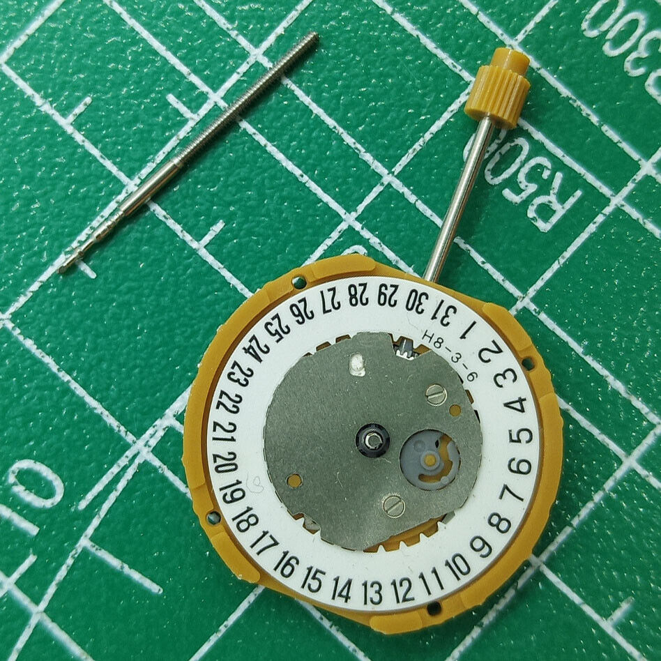 Miyota GN15 quartz watch movement with date at 6 o'clock, reliable Japanese brand mechanism