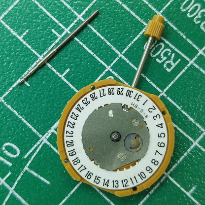 Miyota GN15 quartz watch movement with date at 6 o'clock, reliable Japanese brand mechanism