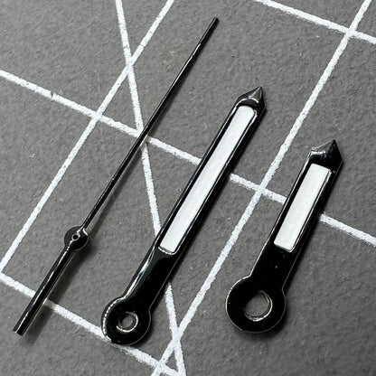 Aiguilles de montre noires pour mouvement à quartz Hattori Epson TMI VJ42 P1-H2-3 