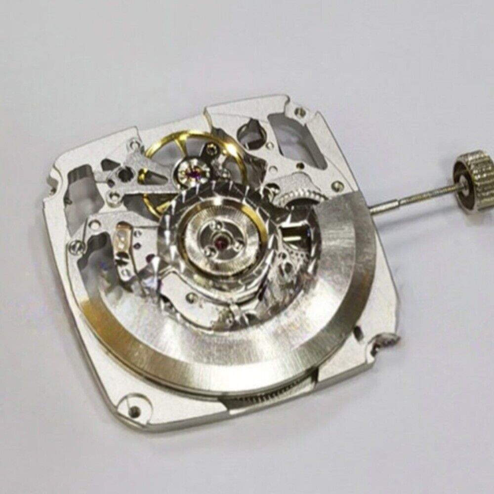 China Made Tianjin Hollow ST25 automatic watch with square dial, 3 hands, mechanical movement, stylish timepiece.