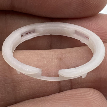 Watch case cushion mount spacer ring for ETA955.414 movement, durable replacement part.