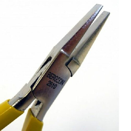 Bergeon 2510 Zange, flache Nase, glatte Backe