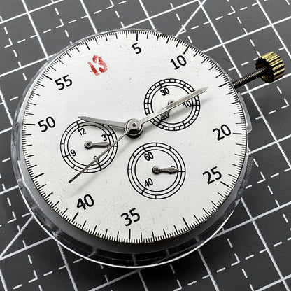 Dandong Mechanisches Uhrwerk Modell 7750 Kleine Sekunde bei 3 6 9 Ohne Kalender