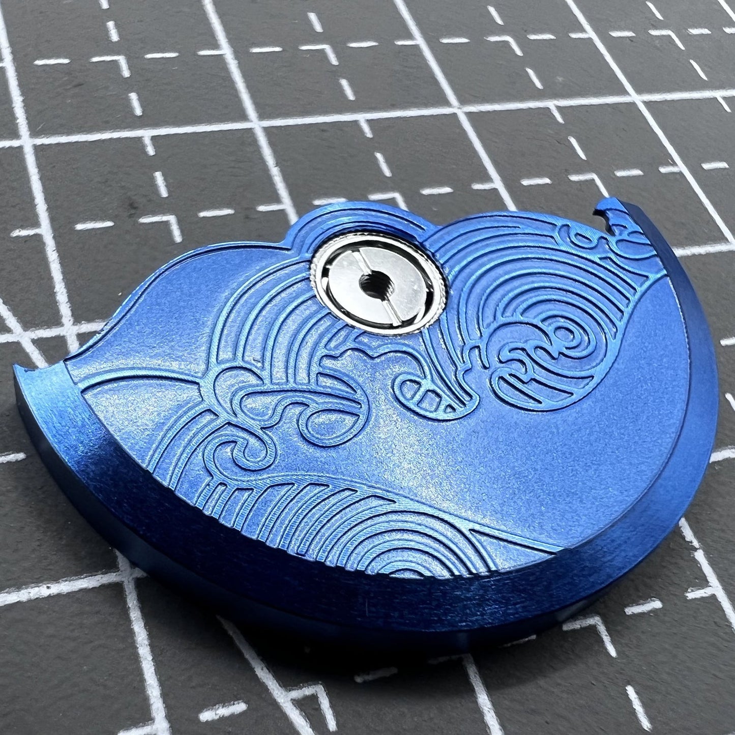 Blau Modifizierte Glücksbringer Wolkenrotor Schwungmasse für NH35 NH36 Uhrwerk