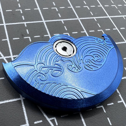 Blau Modifizierte Glücksbringer Wolkenrotor Schwungmasse für NH35 NH36 Uhrwerk