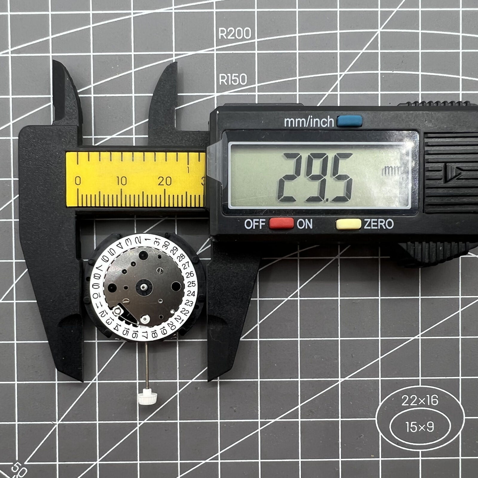 LD53 watch accessory with quartz movement and small second subdial at 3, 6, and 9 o'clock.