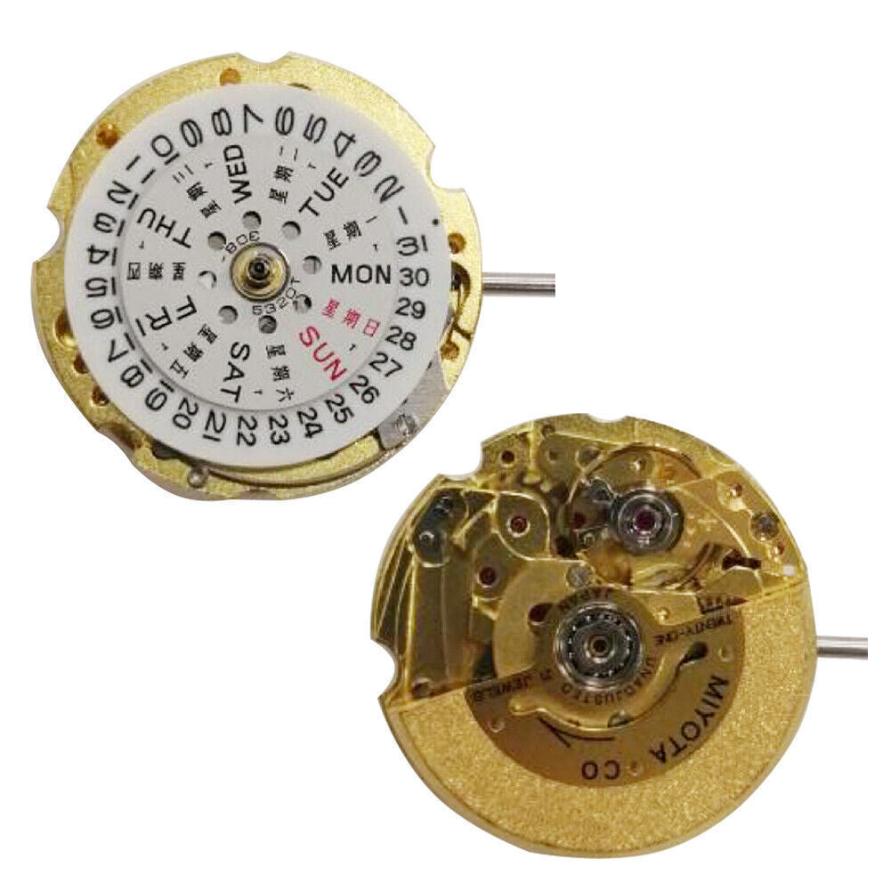 Miyota / Citizen 6T51 Golden Plated Japan Automatic Mechanical Movement