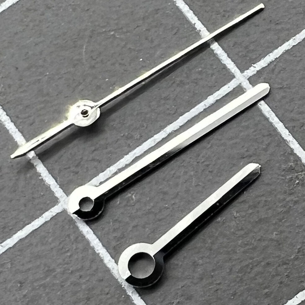 Aiguilles de montre rondes argentées de 10 mm pour mouvement à quartz Miyota 7T35