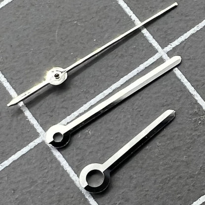 Aiguilles de montre rondes argentées de 10 mm pour mouvement à quartz Miyota 7T35