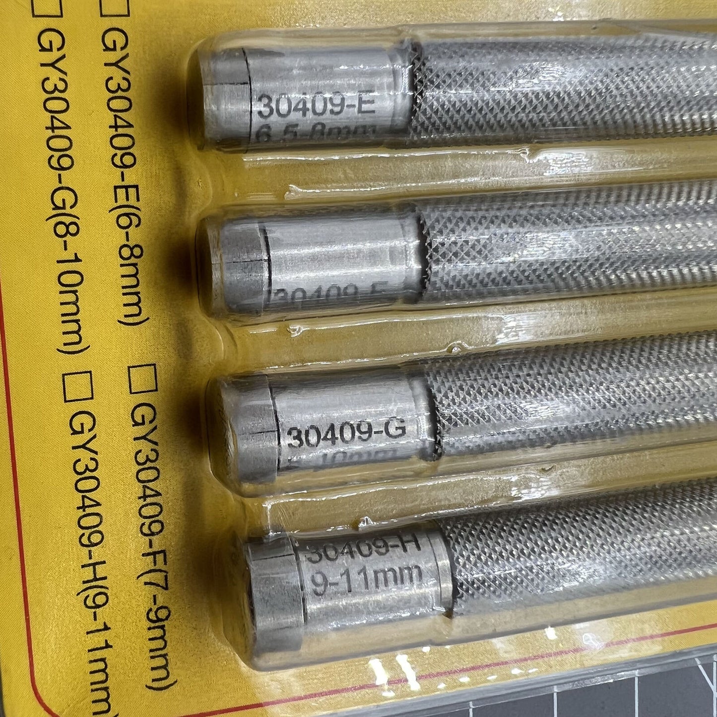 Set of 4 BG 30409 stainless steel watch crown winders for precise accessory repairs.