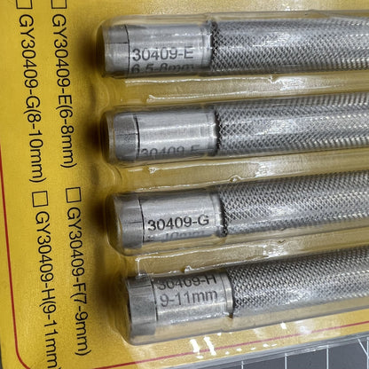 Set of 4 BG 30409 stainless steel watch crown winders for precise accessory repairs.