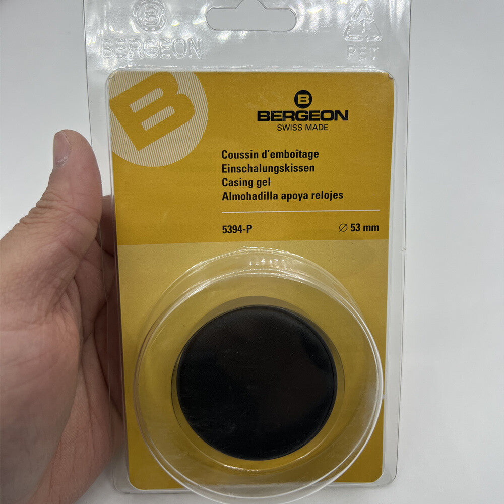 Bergeon 5394-P 53mm cushioned watch case holder for precise repair and maintenance tasks.