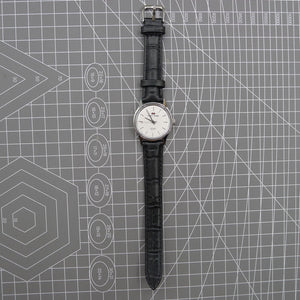 31mm China Made Beijing Double Rhomb Manual Mechanical Watch 3 Hands Silver Case