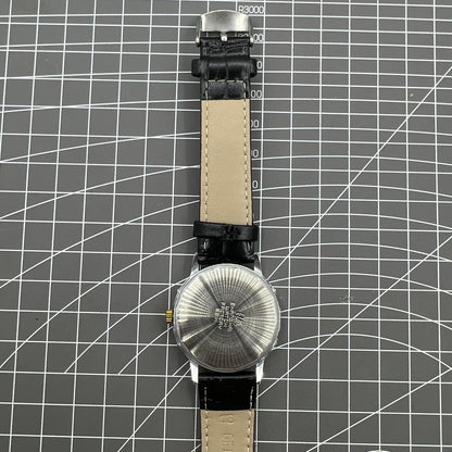 37mm Shanghai manual watch with gradient grey dial, 17 jewels, elegant classic timepiece for daily wear.