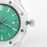 41mm Men's Mechanical Stainless Steel Watch Case + NH35 Movement Sapphire Glass