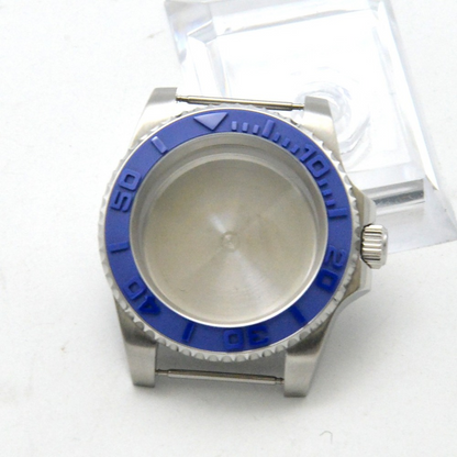 Montre de yacht automatique 40 mm GMT, boîtier compatible avec le mouvement NH35/36, verre saphir