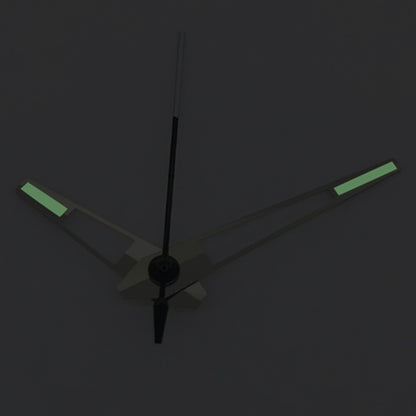 Green luminous watch hands with silver trim compatible with China Made 8215/2813 Miyota 8N24 movements.