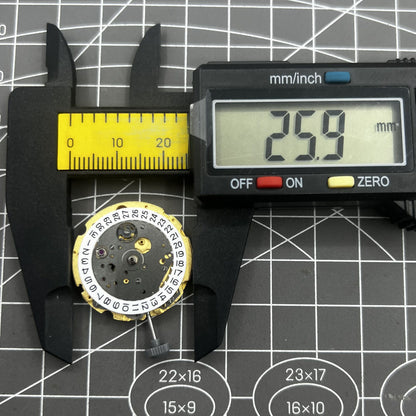 Mouvement mécanique doré Miyota Citizen 8200/8215, double calendrier, date à 3 heures 