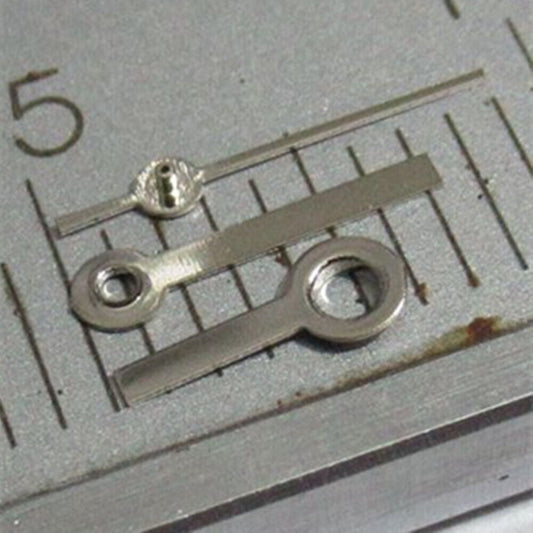7mm silver square pointed watch hands set compatible with Miyota 2035 2115.
