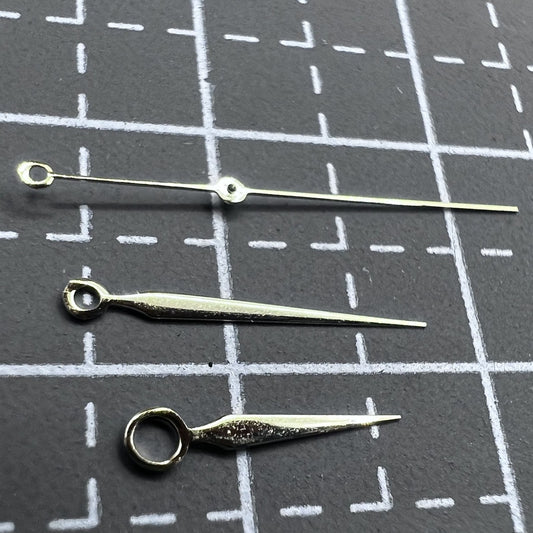 2 Sets/Pack Diamond Shape No Lume Golden Hands Set for Movement NH35/NH36/4R/7S